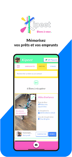 Android application Kipeet, Biens à vous screenshort