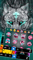 screenshot of Cool Wolf Keyboard Theme