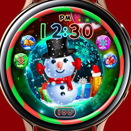 Merry Christmas Bubble_Watchfa logo