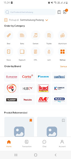 Android application Sentraltukang screenshort