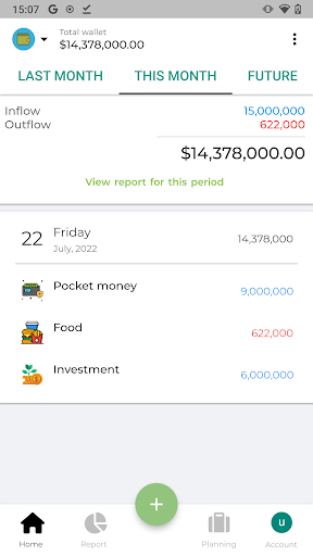 Money Come - Expense Manager Screen 2