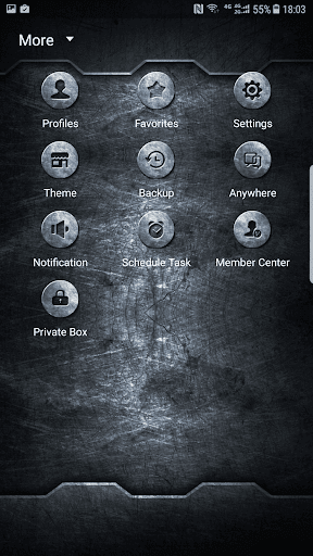 Heavy metal skin for Next SMS Screen 3