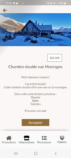Android application Chalet des Merveilles screenshort