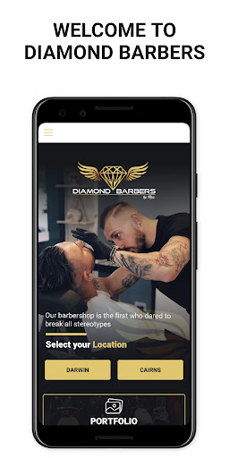 Android application Diamond Barbers screenshort