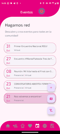 Red del Buen Vivir App Screen 2