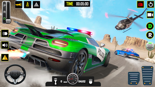 Police car race car Driving 3D