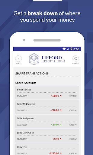 Lifford Credit Union Screen 3