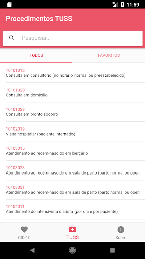 Tabelas da Saúde Screen 3