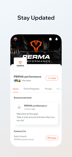 Android application PERMA performance screenshort