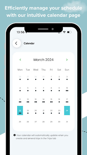 Sunset Chaser - Trip Planner Screen 2