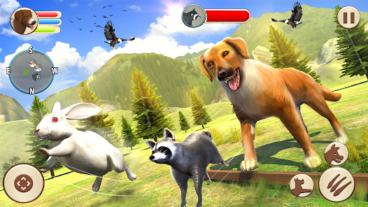 Captura de Pantalla 8 Dog Family Sim Animal Games android