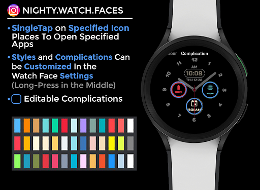 Nighty Hybrid 04 - watch face screenshot 5