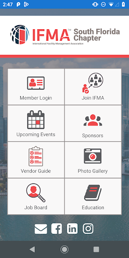 Android application IFMA South Florida screenshort