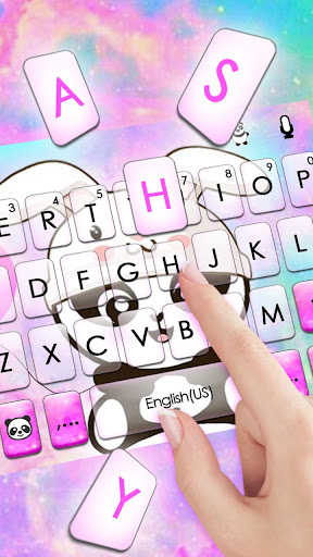 Rabbit Cute Panda Keyboard The Screen 2