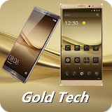 Gold Tech Theme for Huawei P9 icon