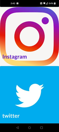 Android application Lets get Social screenshort
