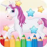 Little Unicorn Coloring Book icon
