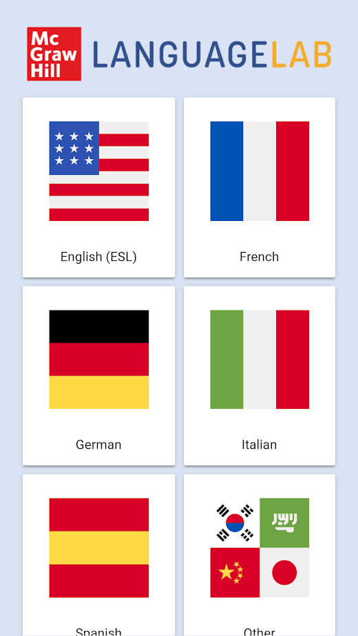 Android application Language Lab screenshot
