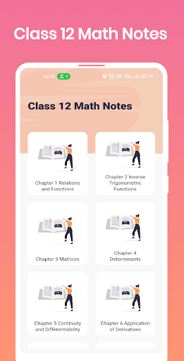 Android application Class 12 Math Notes screenshort