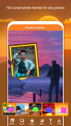 Android application Sunset Photo Editor screenshort