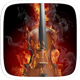 Flaming Guitar Theme icon