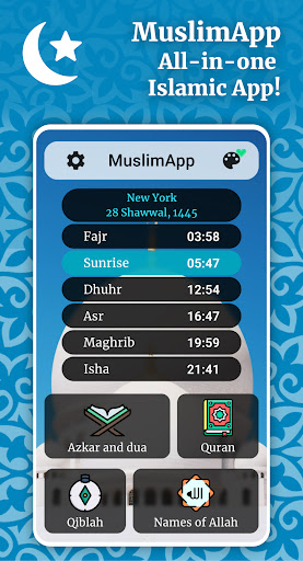 Android application MuslimApp: Salah Time, Adhkar screenshort