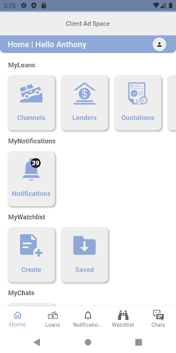 Android application LenderMys screenshort