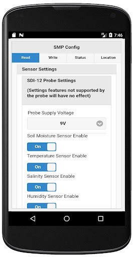 Zenseio Device Configuration Screen 2