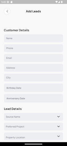 CRM Lalit Roongta Group Screen 3