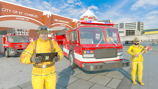 Fire Truck Driving Simulator screenshot 10
