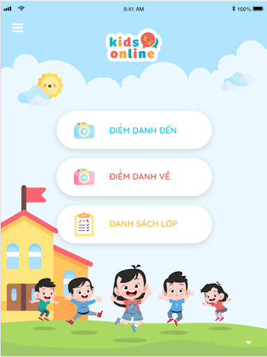 Android application KidsOnline Attendance screenshort