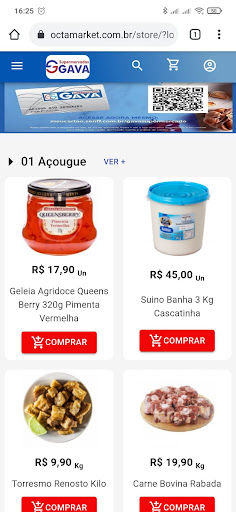 Android application Supermercado Gava screenshort