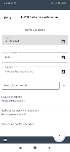 Lista Verificación Screen 3