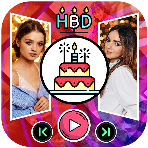 Birthday Video Maker with Song logo