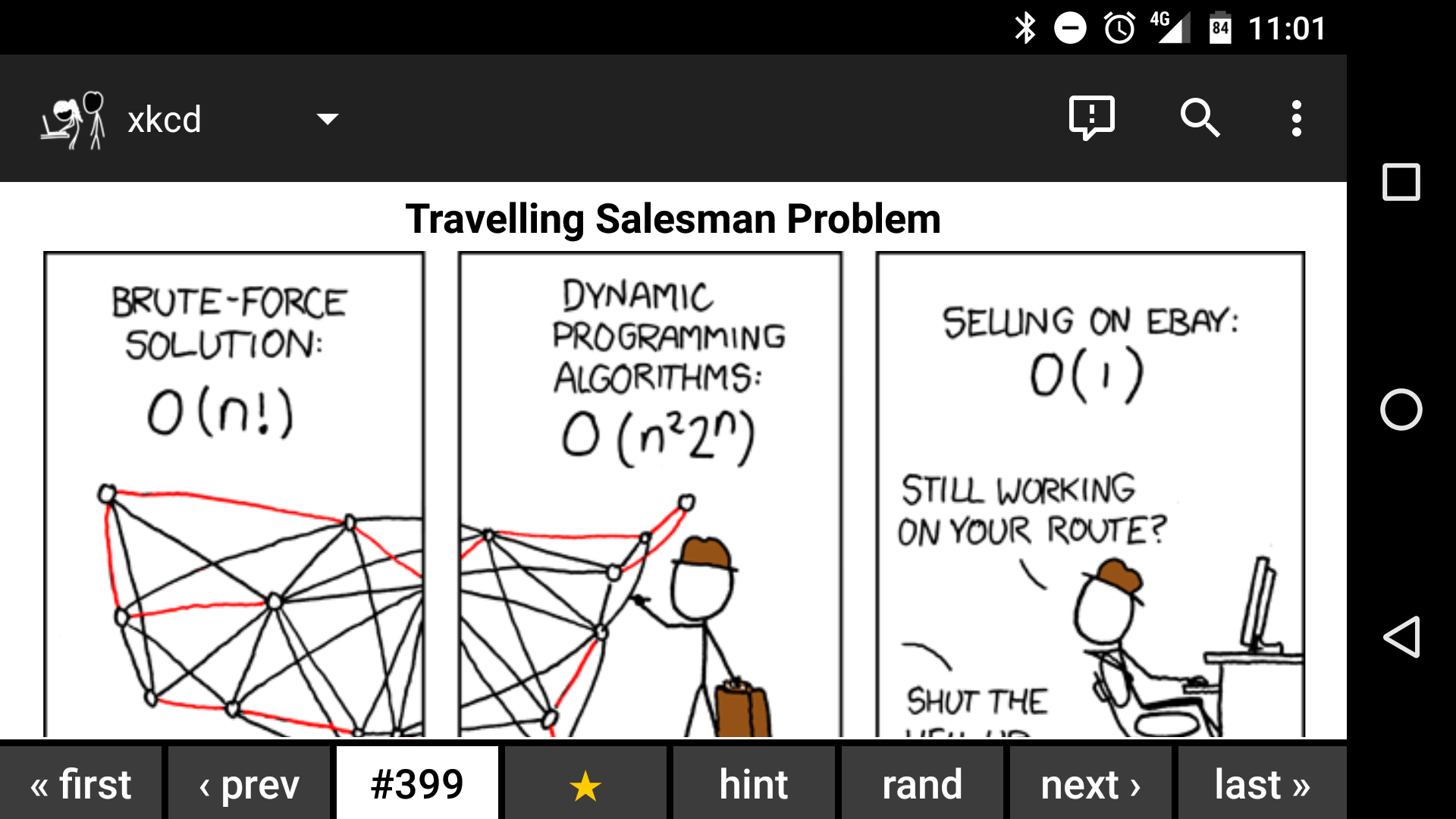 Android application Browser for xkcd screenshort