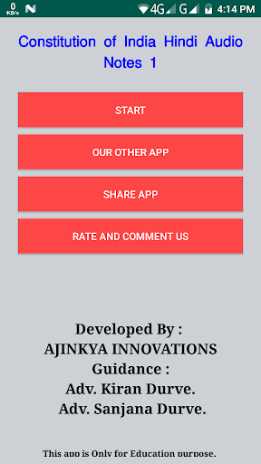 Android application Con of India Hindi Audio Not 1 screenshort