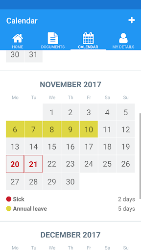 Employee App Screen 2