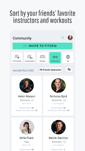 FitGrid: Fitness Class App Screen 3