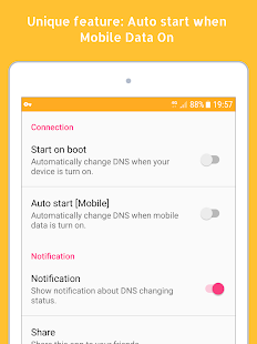 Change DNS Pro (No Root 3G, 4G Ekran görüntüsü