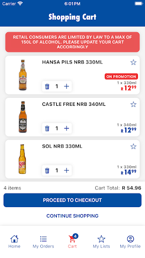 Ultra Liquors Screen 3