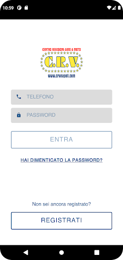 Android application Centro Revisioni Veicoli screenshort
