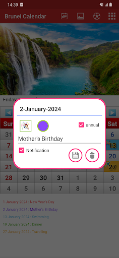 Brunei Calendar 2024 Screen 2