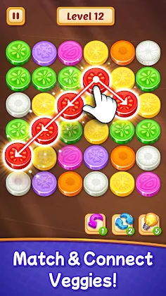 Veggies Cut: Logic Puzzle Game - Screenshot 1