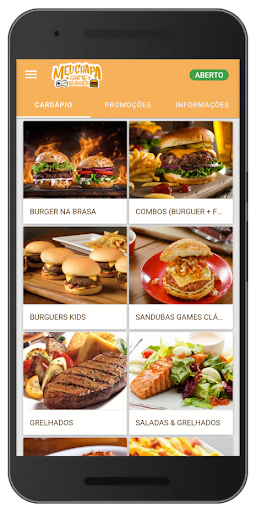 Android application Meu Chapa Game Burger screenshort