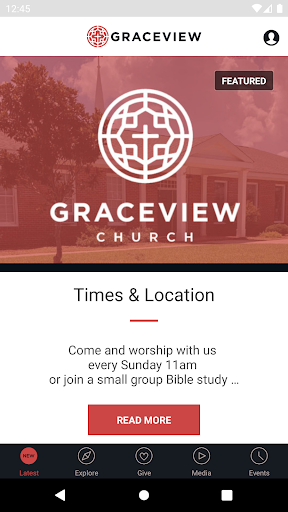 Android application Graceview Church Barnesville screenshort