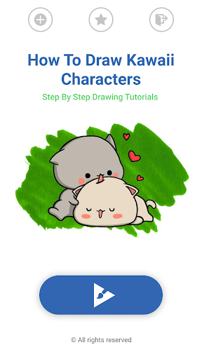 Android application How To Draw Kawaii Characters screenshort