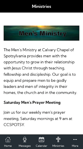 Calvary Chapel of Spotsylvania Screen 3
