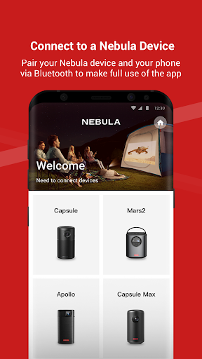 Android application Nebula Connect screenshort