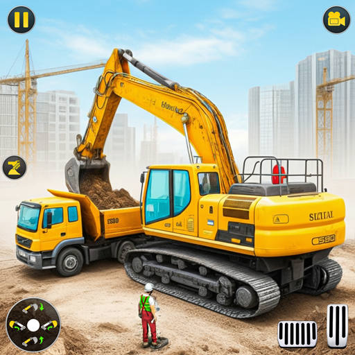Construction Excavator Game 3D