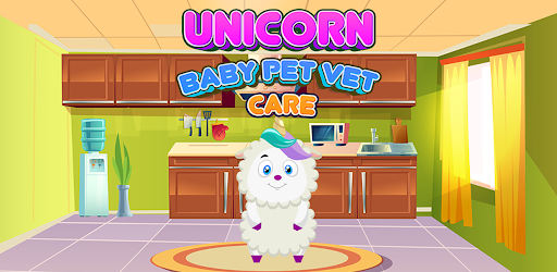 Android application Unicorn Baby Pet Vet Care Game screenshort